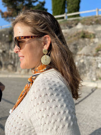 Boucles d'oreilles dorées Agadir - Gisèle