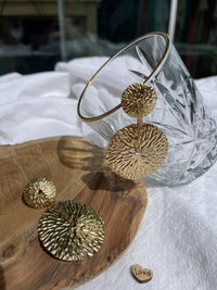 Boucles d'oreilles dorées Agadir - Gisèle