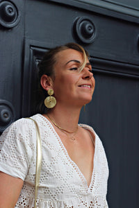 Boucles d'oreilles dorées Agadir - Gisèle