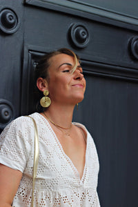 Boucles d'oreilles dorées Agadir - Gisèle
