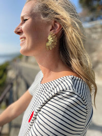 Boucles d'oreilles dorées Arezzo - Gisèle