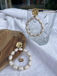Boucles d'oreilles dorées Jonava - Gisèle