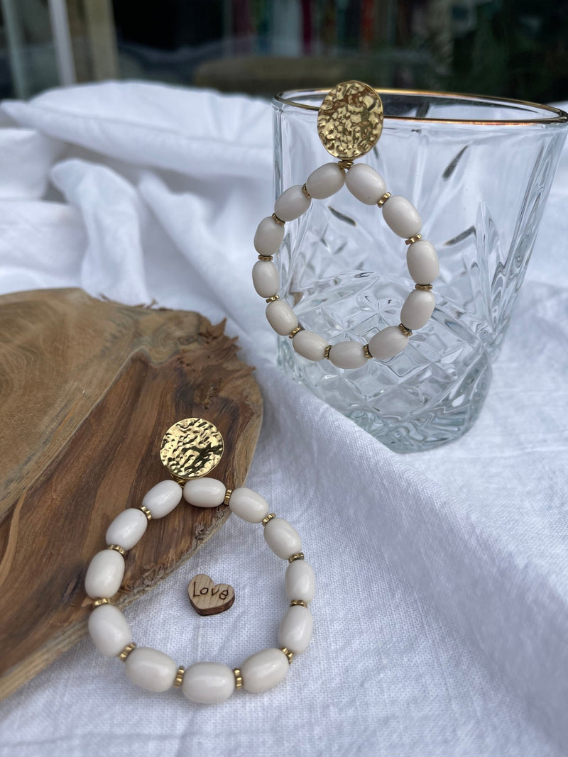 Boucles d'oreilles dorées Jonava - Gisèle