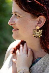 Boucles d'oreilles dorées Kenitra - Gisèle