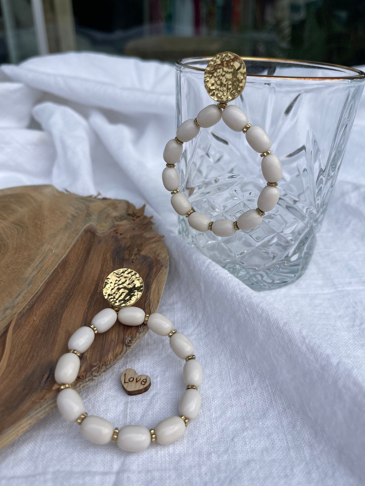 Boucles d'oreilles Jonava dorées - Gisèle