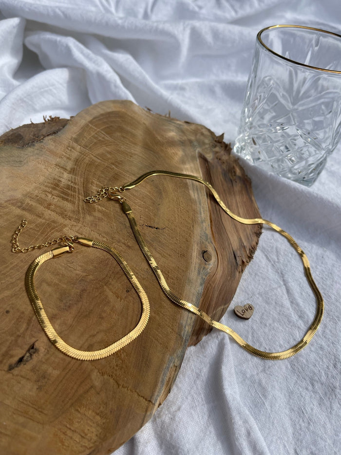 Collier Moonie doré - Gisèle