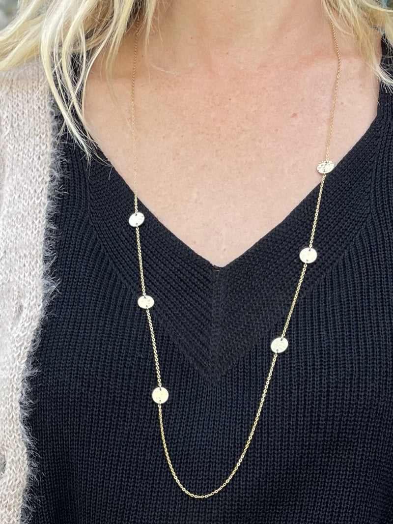 Collier sautoir Ojai doré - Gisèle