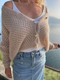 Gilet Hortense beige - Gisèle