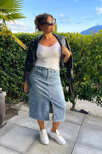 Jupe Lausanne en jean - Gisèle