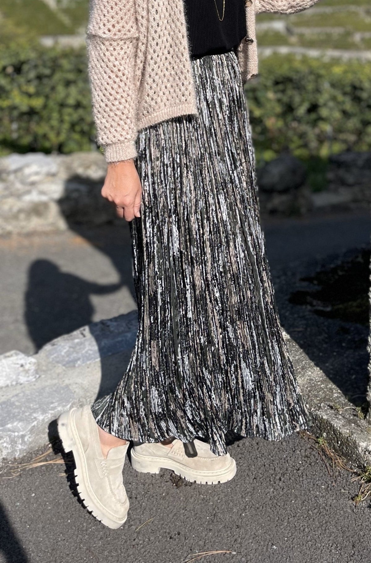 Jupe Rosalie verte - Gisèle