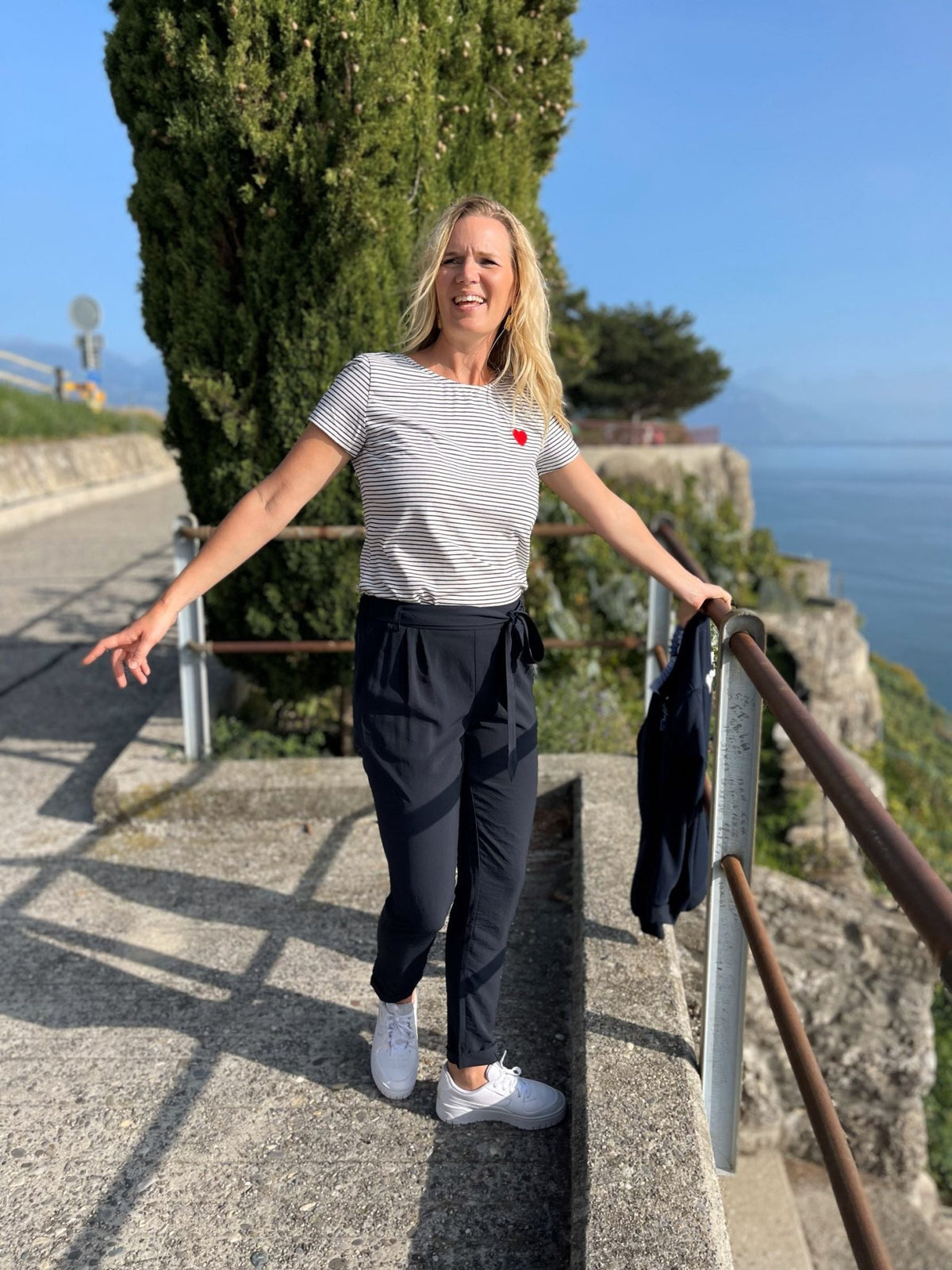 Pantalon Pélagie bleu marine - Gisèle