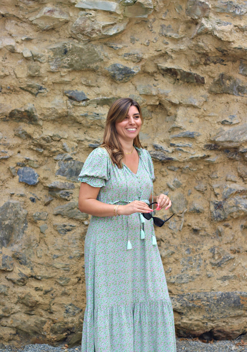 Robe Andalouse verte - Gisèle
