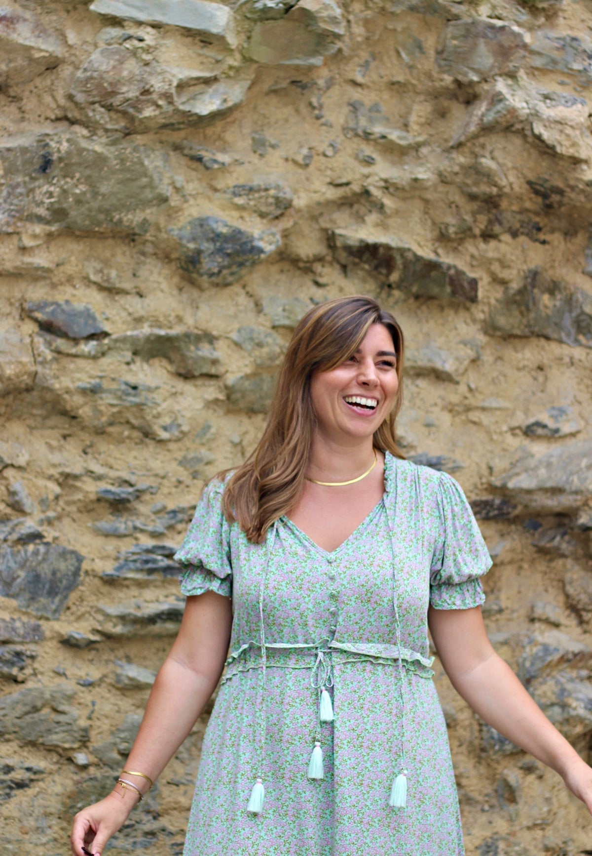 Robe Andalouse verte - Gisèle