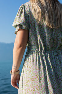 Robe Andalouse verte - Gisèle