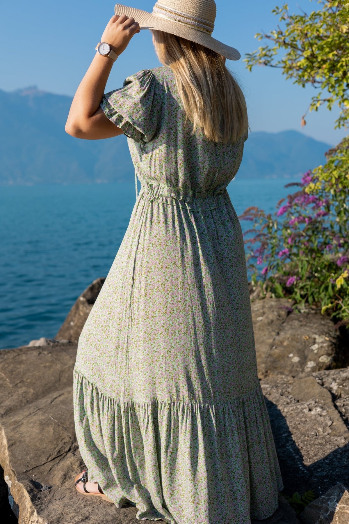 Robe Andalouse verte - Gisèle