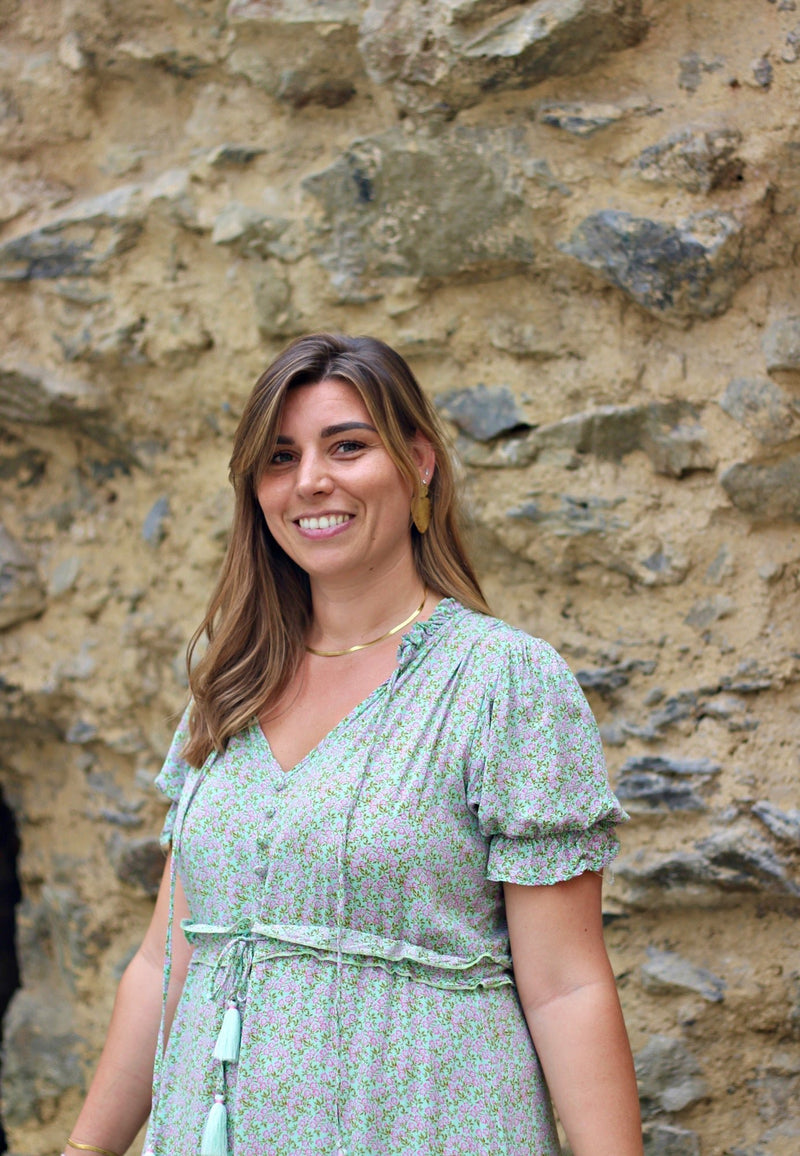 Robe Andalouse verte - Gisèle