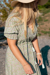 Robe Andalouse verte - Gisèle