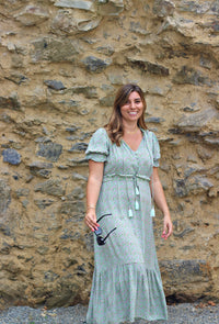 Robe Andalouse verte - Gisèle