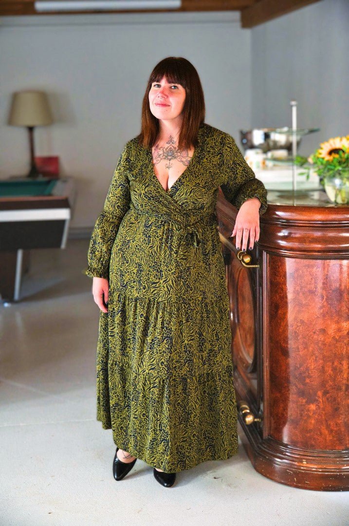 Robe longue Adèle verte - Gisèle
