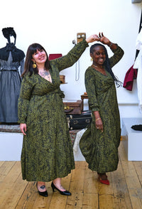 Robe longue Adèle verte - Gisèle