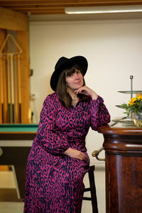 Robe longue Agnès fuchsia - Gisèle
