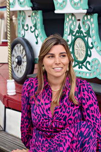 Robe longue Agnès fuchsia - Gisèle