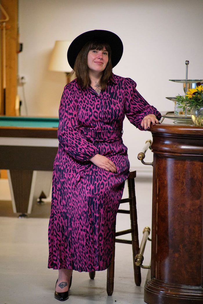 Robe longue fuchsia Agnès - Gisèle