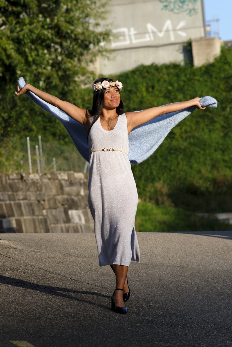 Robe Majorque argentée - Gisèle