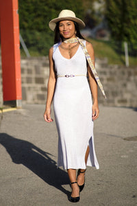 Robe Majorque argentée - Gisèle
