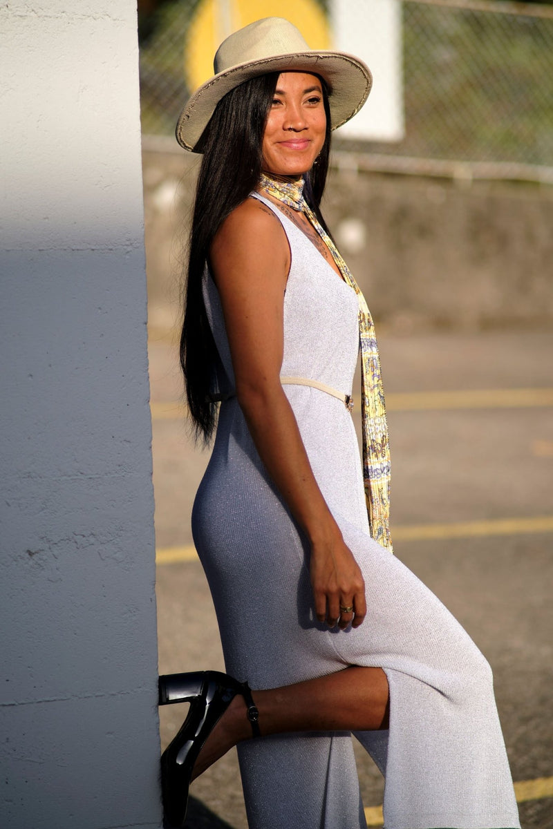 Robe Majorque argentée - Gisèle
