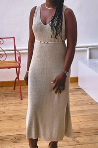 Robe Majorque champagne - Gisèle