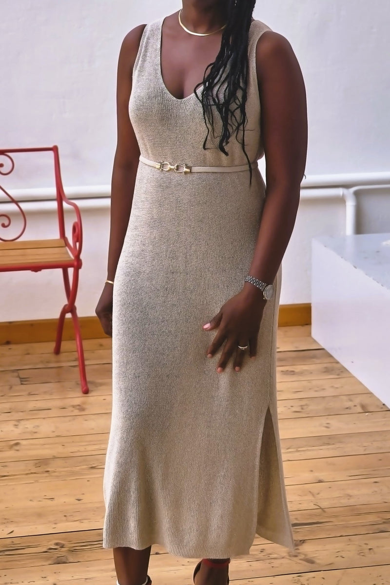 Robe Majorque champagne - Gisèle