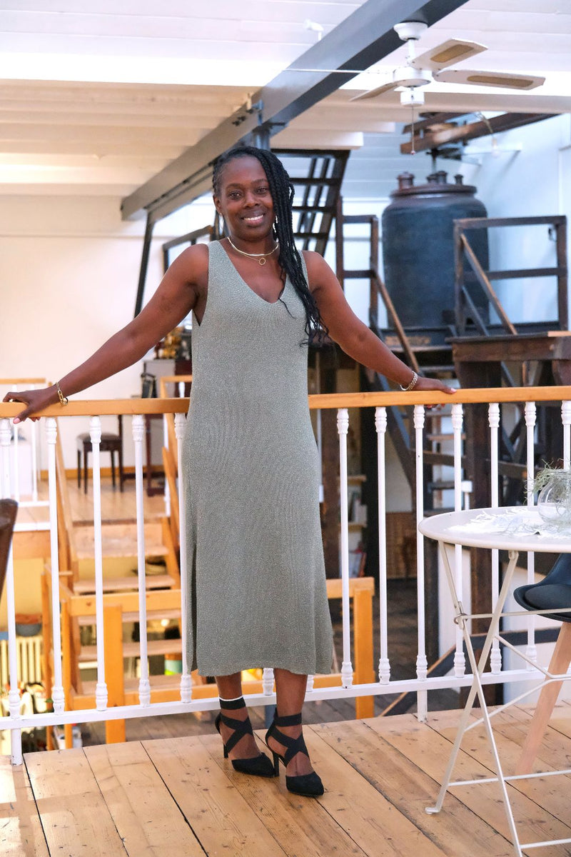 Robe Majorque kaki - Gisèle