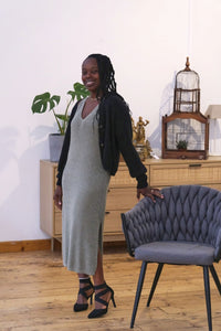 Robe Majorque kaki - Gisèle