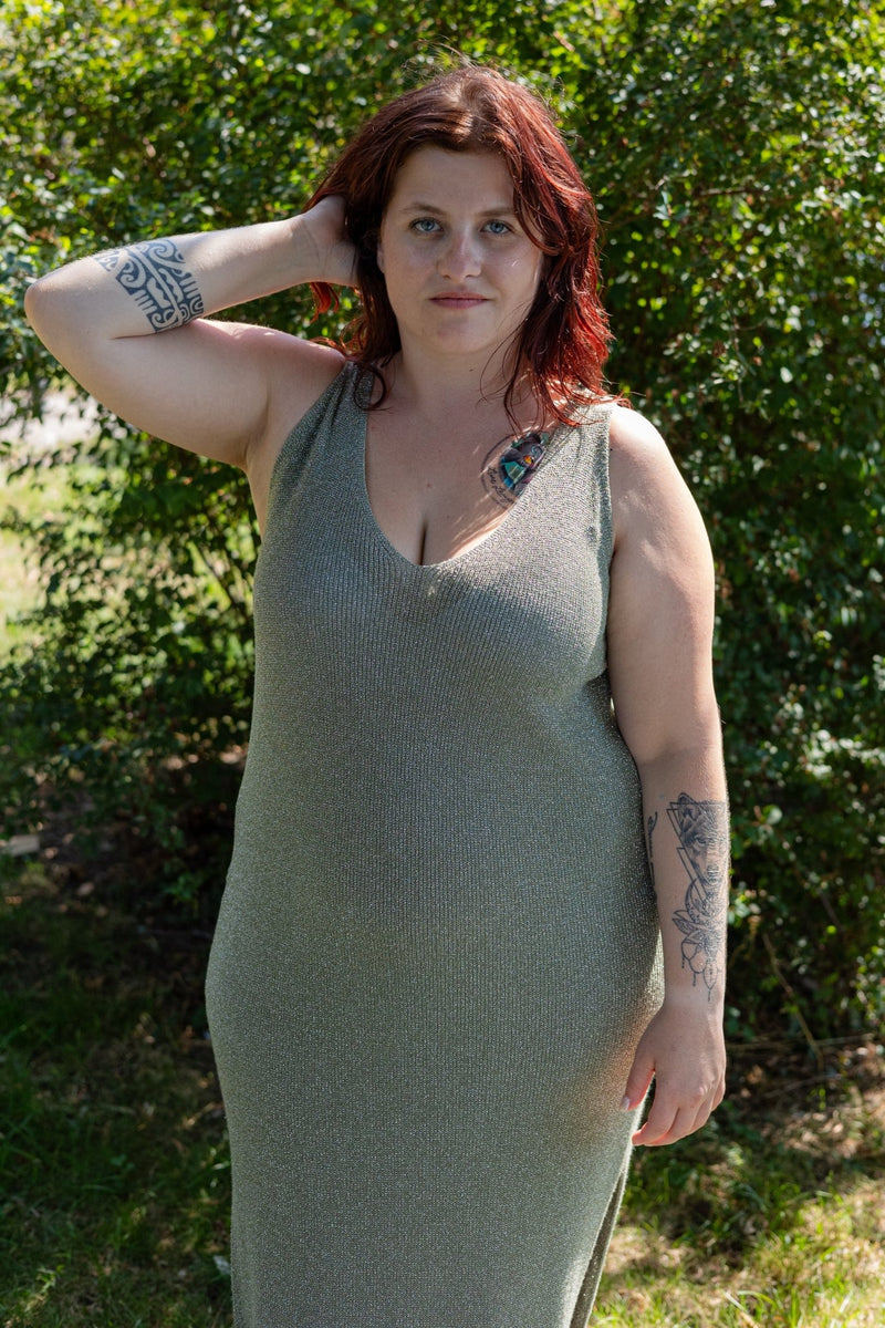 Robe Majorque kaki - Gisèle