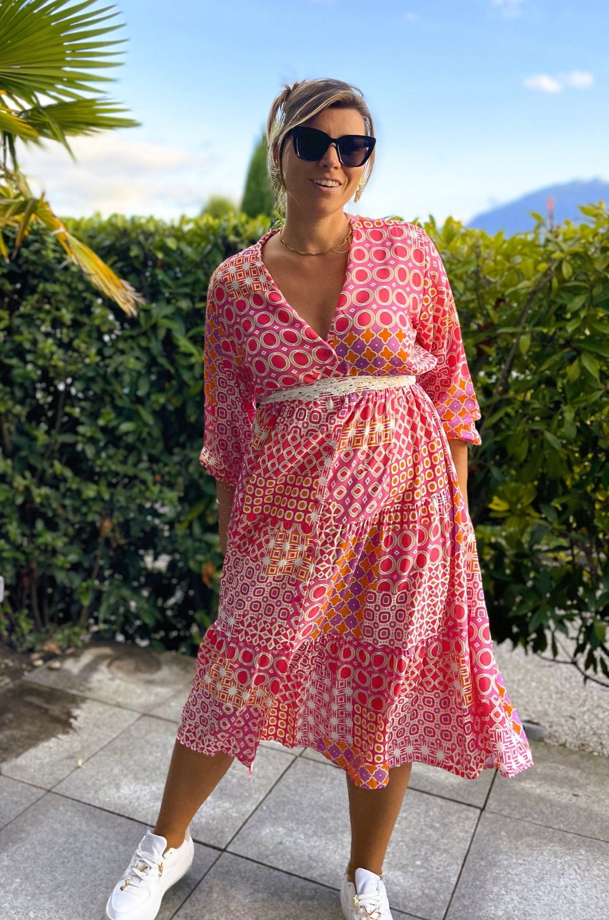 Robe rose Athènes - Gisèle