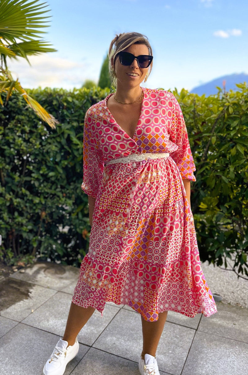 Robe rose Athènes - Gisèle