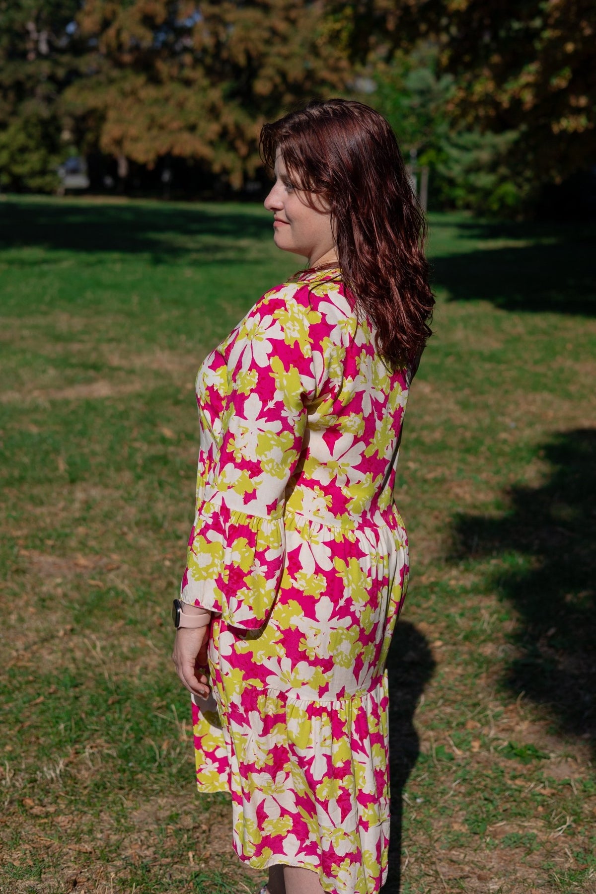 Robe rose Positano - Gisèle