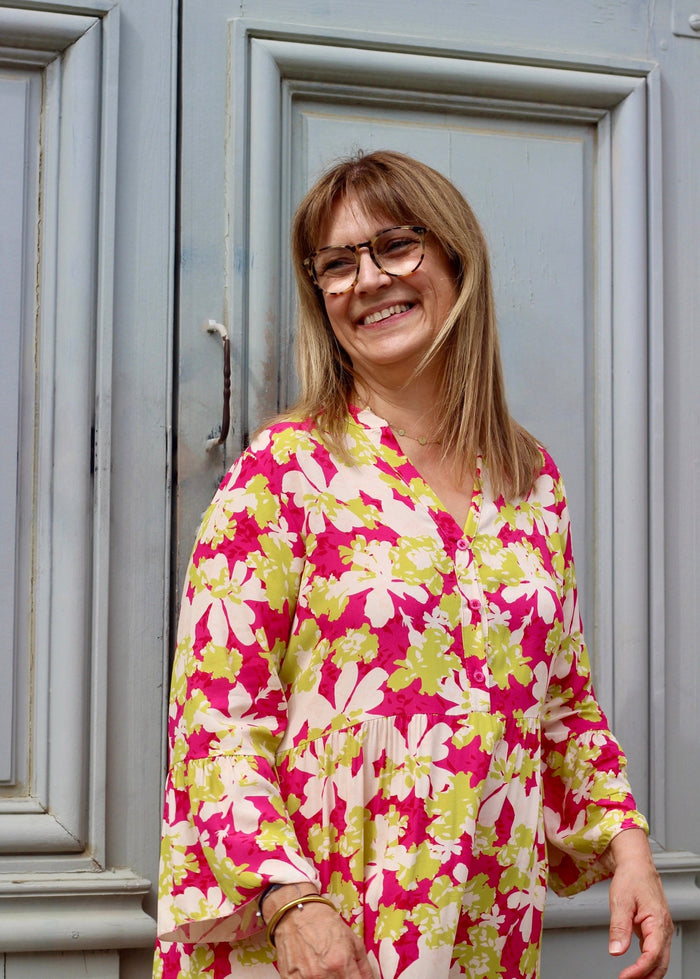 Robe rose Positano - Gisèle