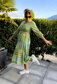 Robe verte Athènes - Gisèle