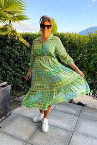 Robe verte Athènes - Gisèle