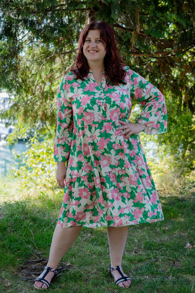 Robe verte Positano - Gisèle