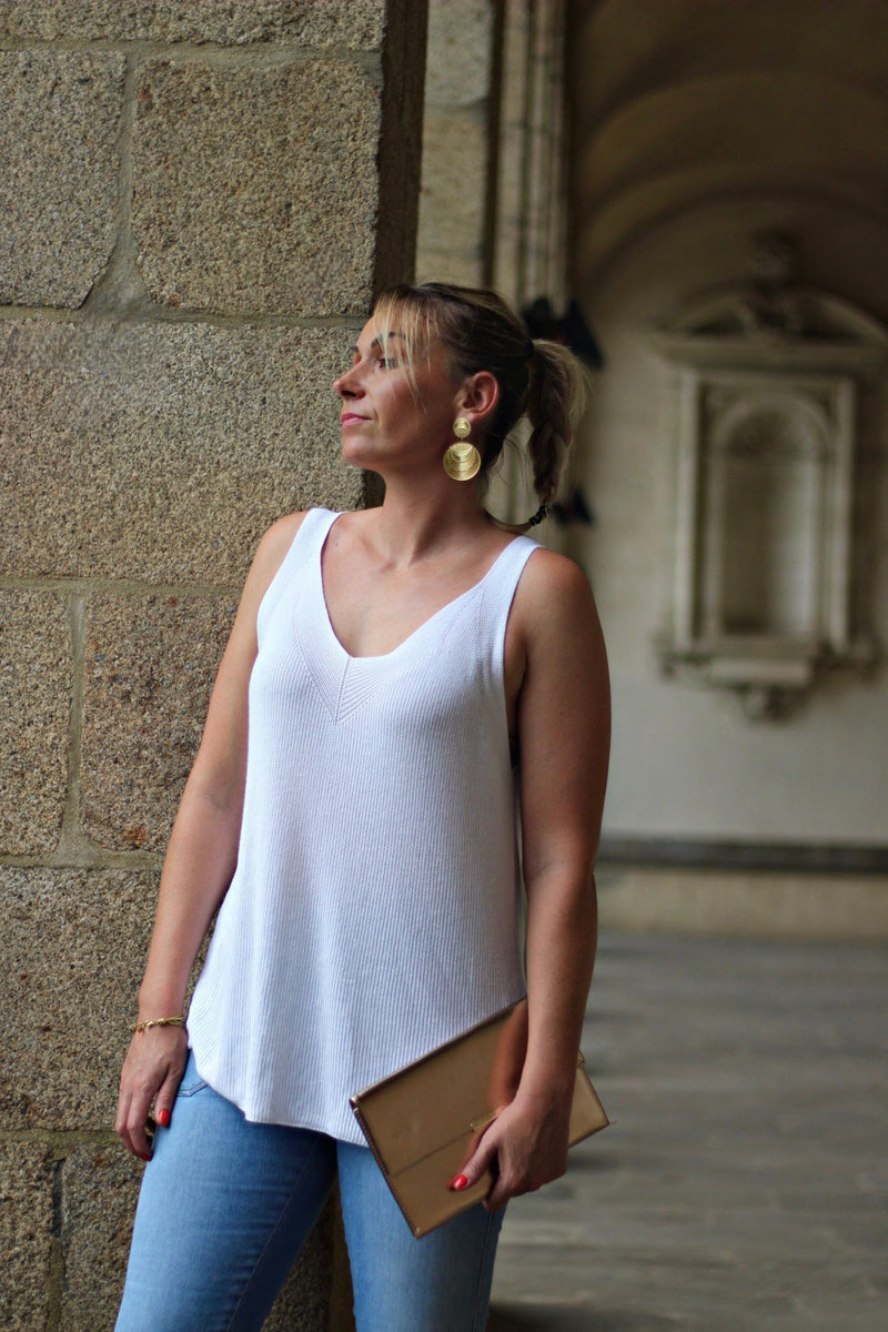 Top Octavie blanc - Gisèle