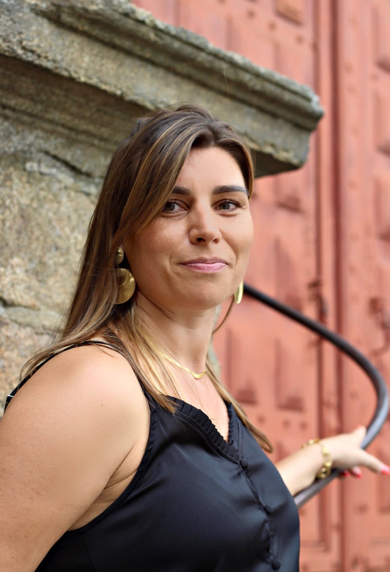 Top satiné noir Éléonore - Gisèle